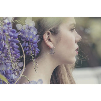 Madamlili levensboom spiraalvormige oorbellen - 925