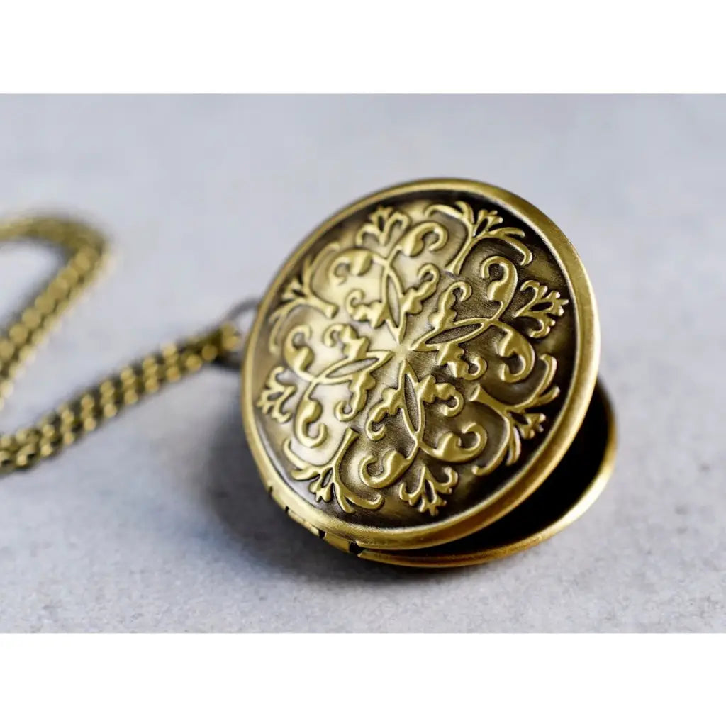 Madamlili marrakesh bronzen fotomedaillonketting