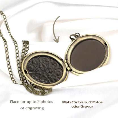 Madamlili marrakesh bronzen fotomedaillonketting