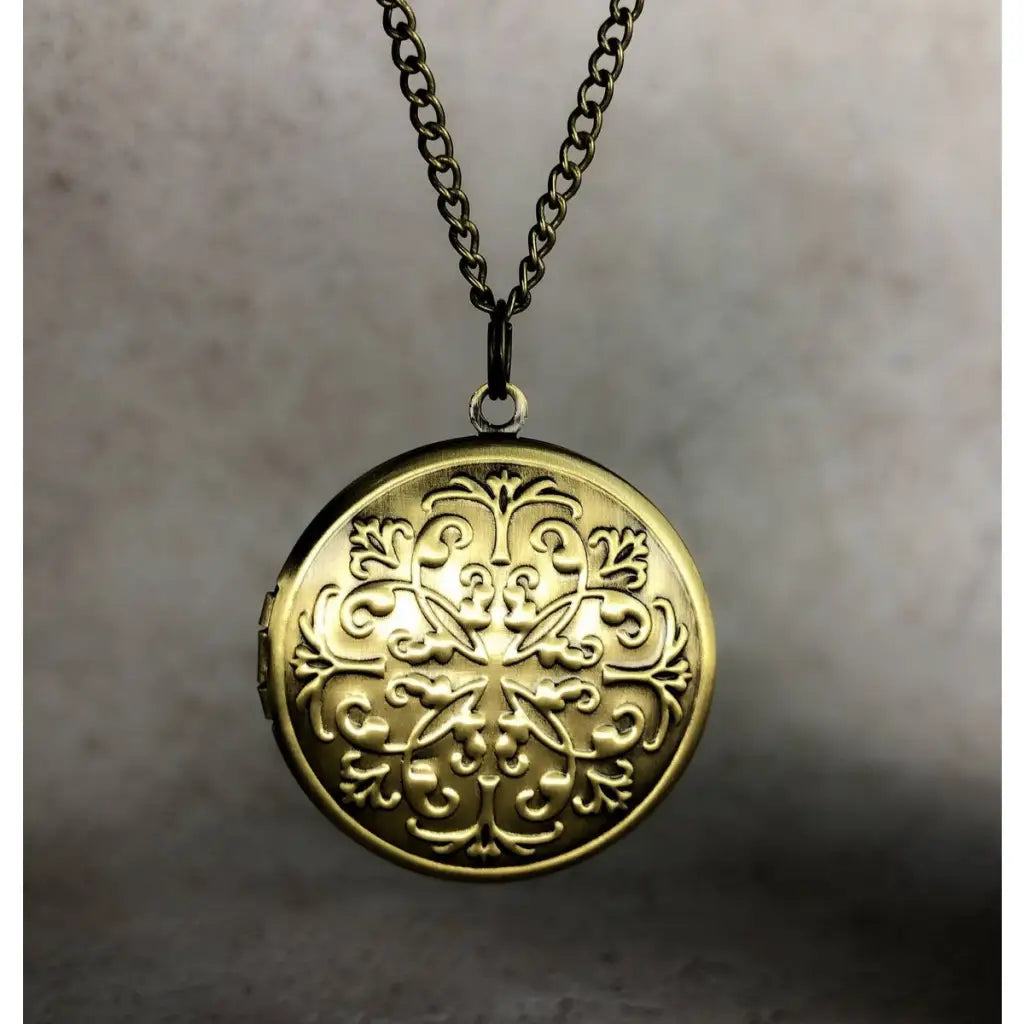 Madamlili marrakesh bronzen fotomedaillonketting