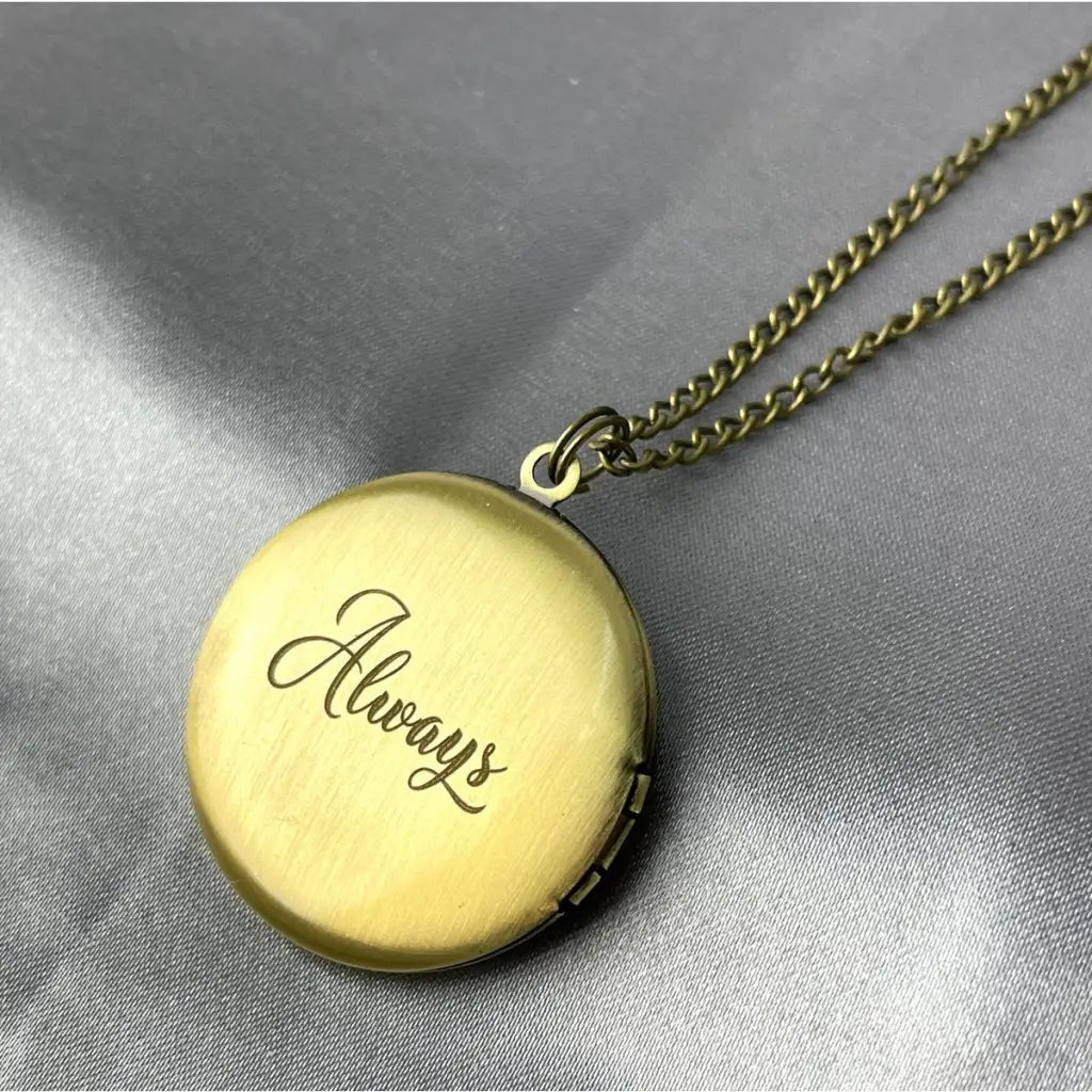 Madamlili marrakesh bronzen fotomedaillonketting