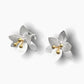 Madamlili oorbellen met bloemen - 925 sterling zilver