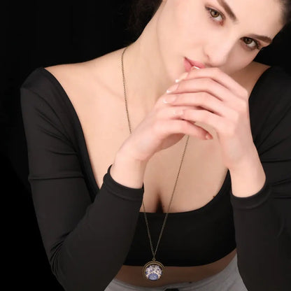 Madamlili oosterse tegel bronzen ketting in vintage stijl.