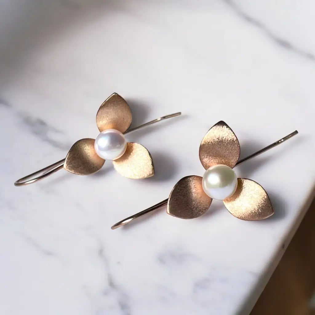 Madamlili orchidee oorbellen gemaakt van 925 sterling