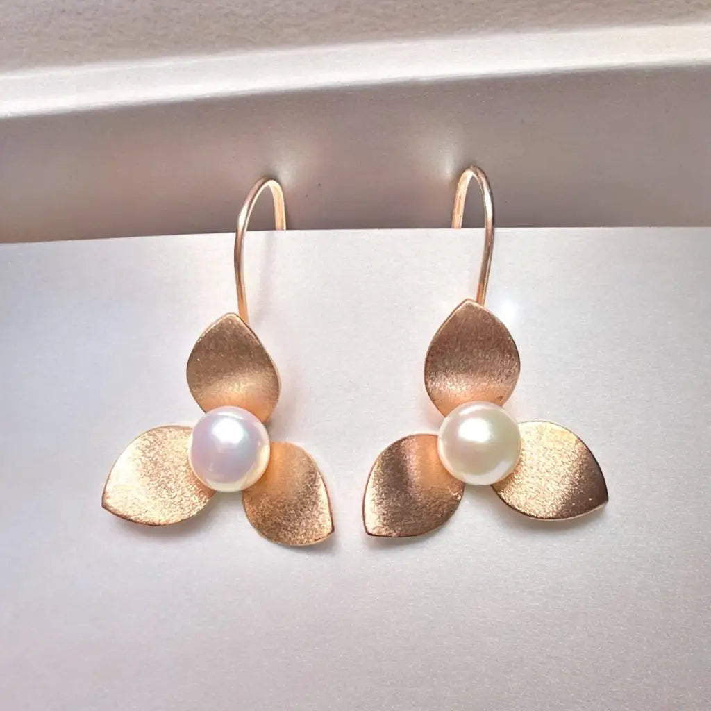 Madamlili orchidee oorbellen gemaakt van 925 sterling