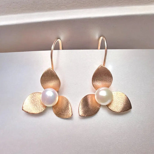 Madamlili orchidee oorbellen gemaakt van 925 sterling