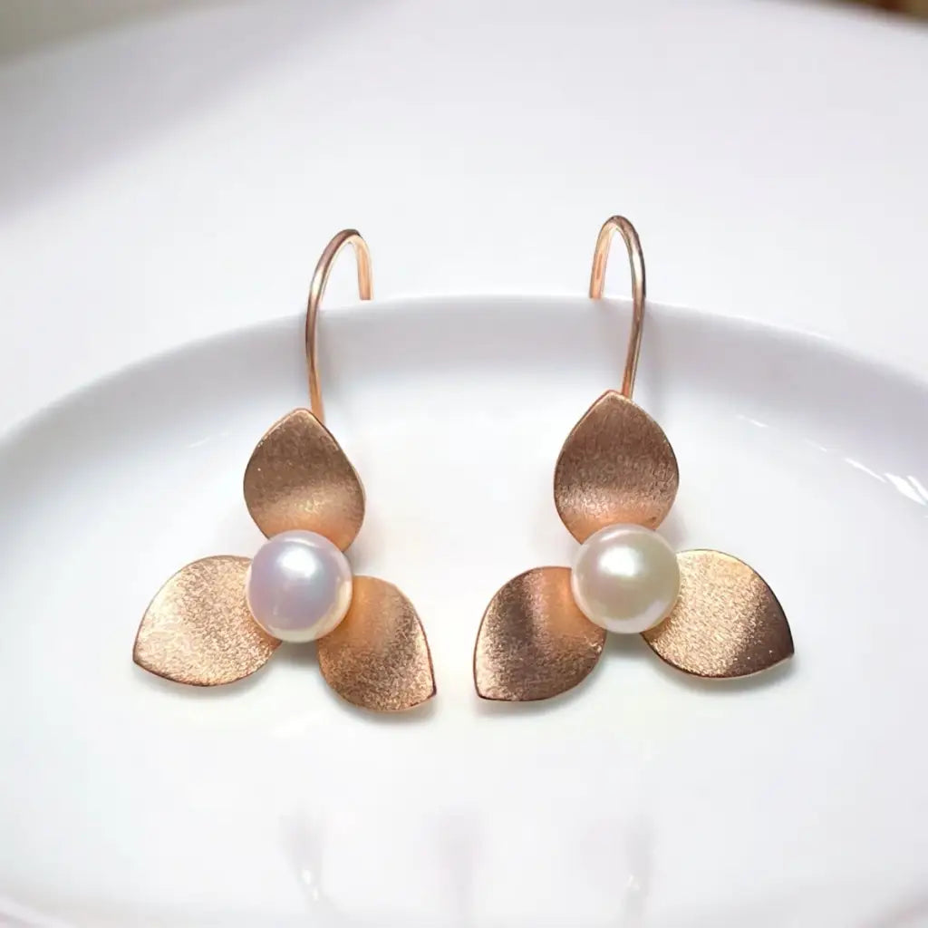 Madamlili orchidee oorbellen gemaakt van 925 sterling