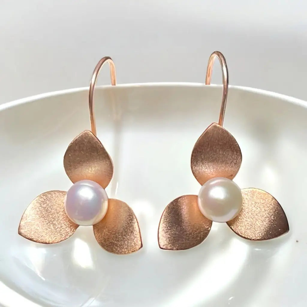 Madamlili orchidee oorbellen gemaakt van 925 sterling