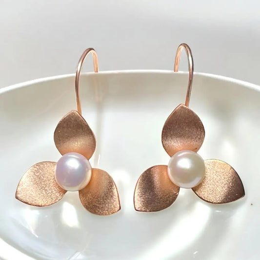 Madamlili orchidee oorbellen gemaakt van 925 sterling