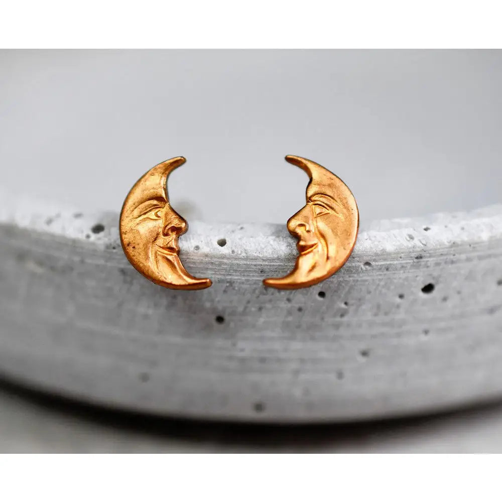 Madamlili originele jaren 70 moon oorbellen. - sieraden