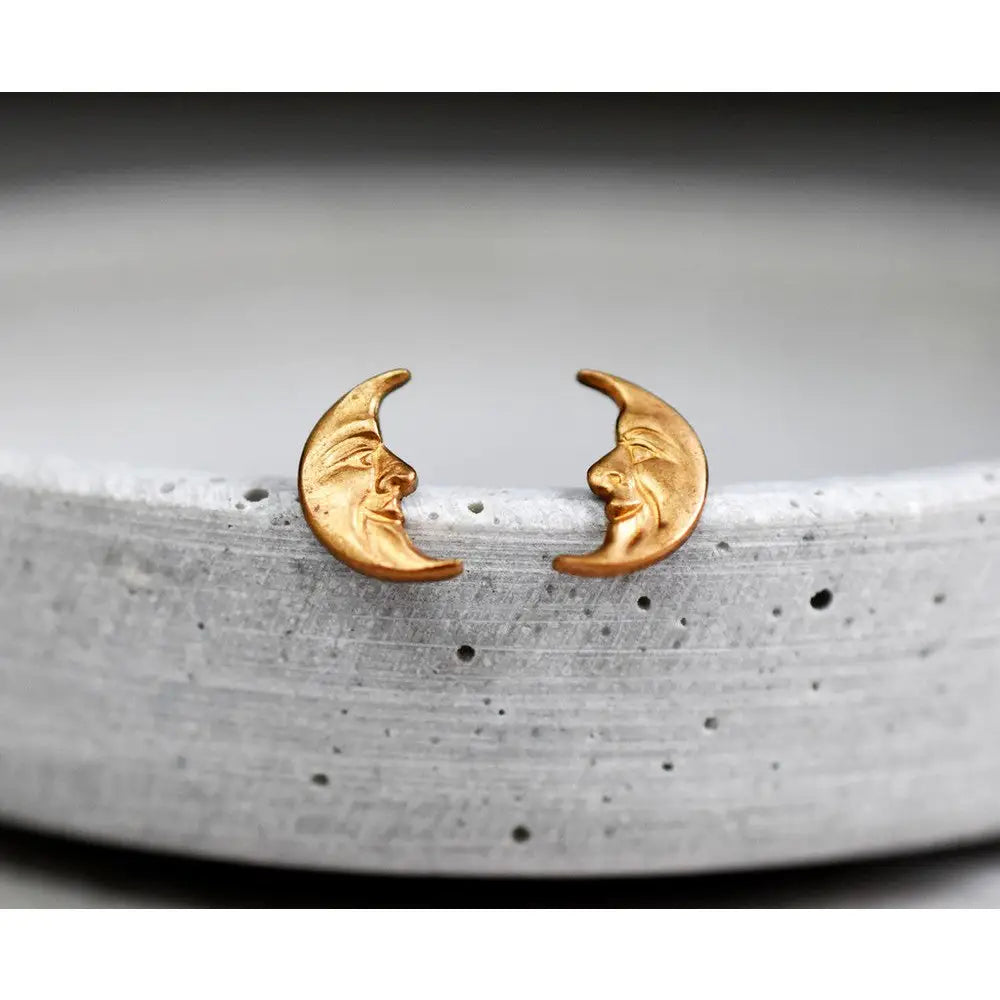 Madamlili originele jaren 70 moon oorbellen. - sieraden