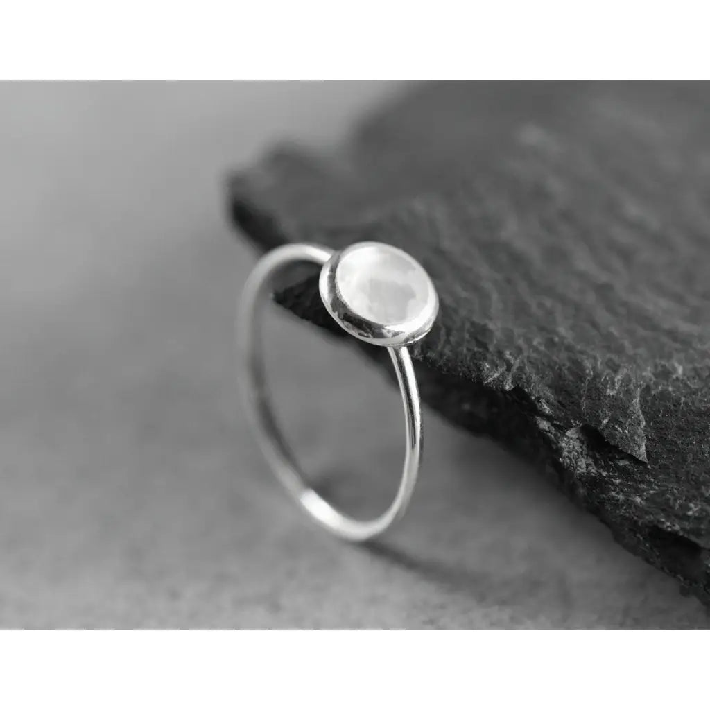 Madamlili parelmoerring - 925 sterling zilver