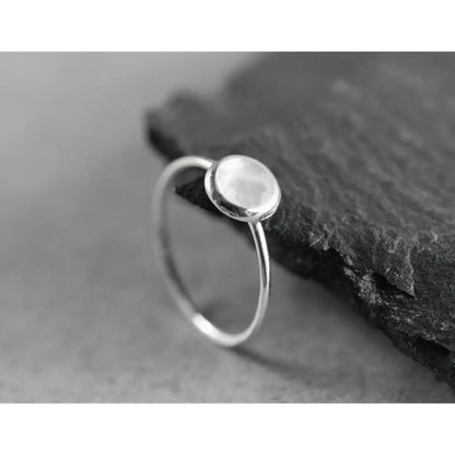 Madamlili parelmoerring - 925 sterling zilver