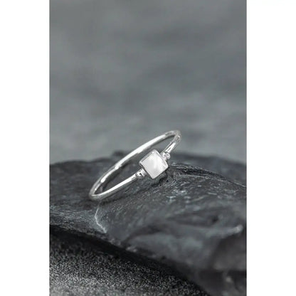 Madamlili parelmoerring - 925 sterling zilver