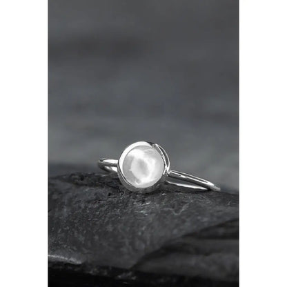 Madamlili parelmoerring - 925 sterling zilver