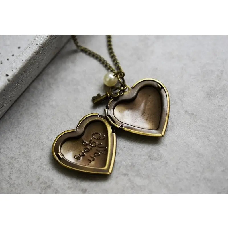 Madamlili personaliseerbare hartfoto medaillon