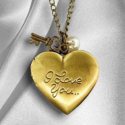 Madamlili personaliseerbare hartfoto medaillon