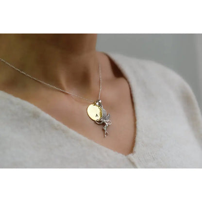 Madamlili personaliseerbare letter stempel fee sieraden set