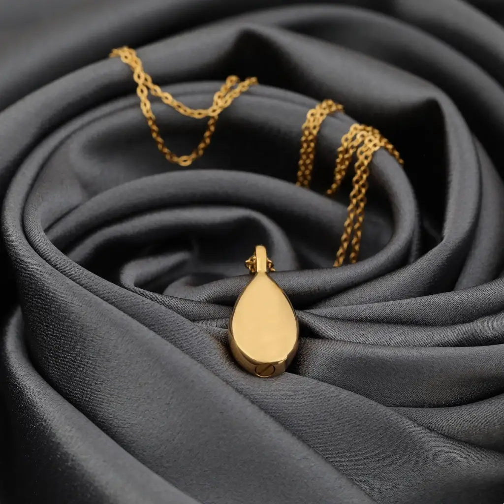 Madamlili roestvrij stalen urnflesketting