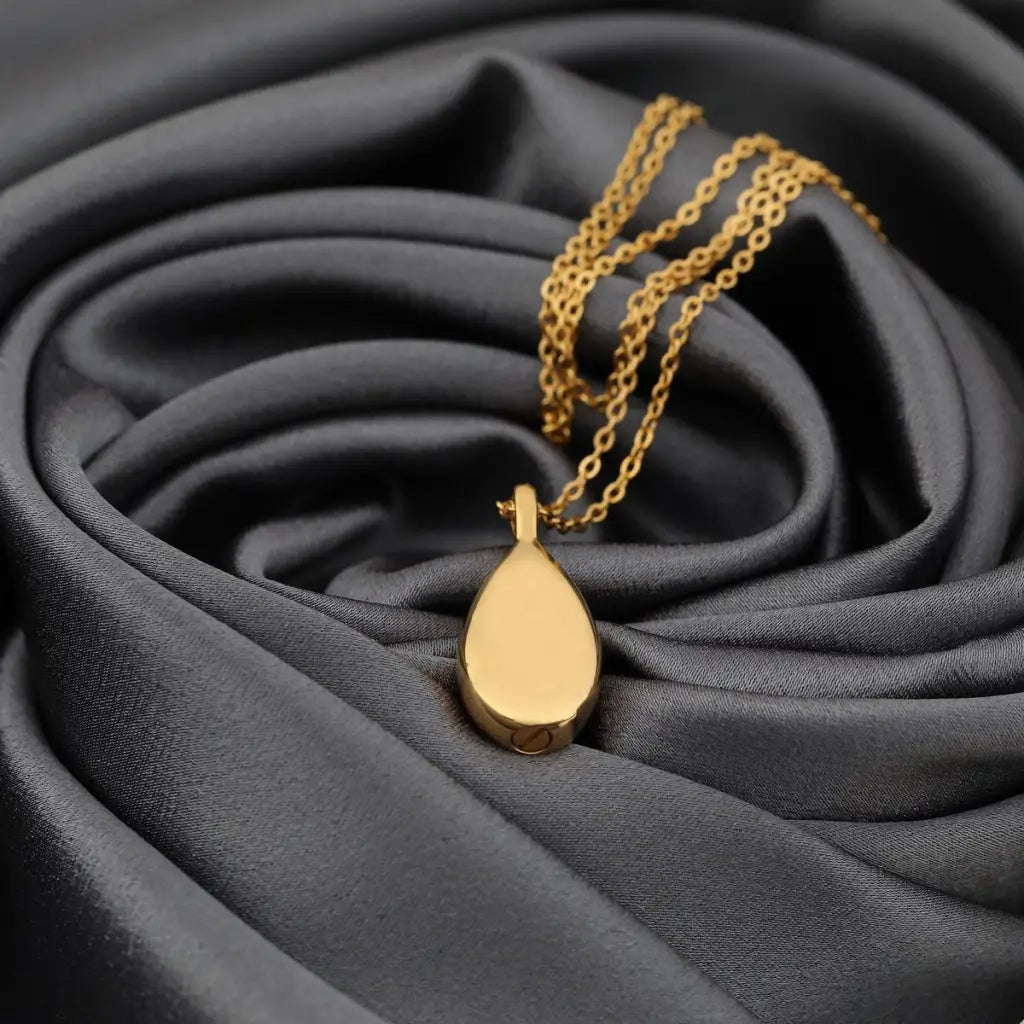 Madamlili roestvrij stalen urnflesketting