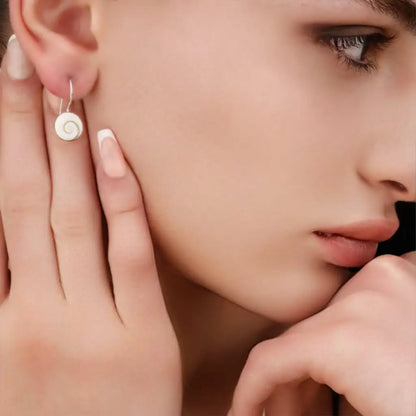 Madamlili shiva eye oorbellen - 925 sterling zilver.