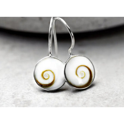 Madamlili shiva eye oorbellen - 925 sterling zilver.