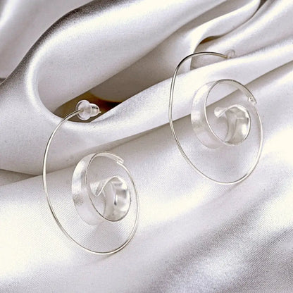 Madamlili spiraalvormige oorbellen gemaakt van 925 sterling