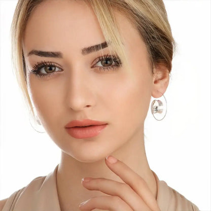 Madamlili spiraalvormige oorbellen gemaakt van 925 sterling