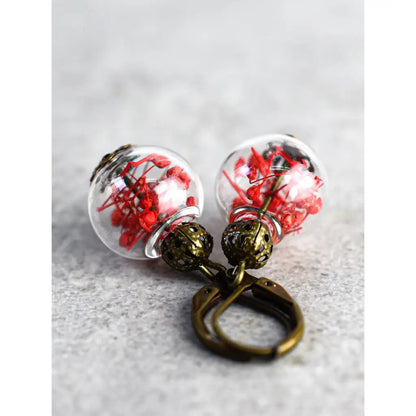 Madamlili summer joy iii echte bloemoorbellen. - sieraden