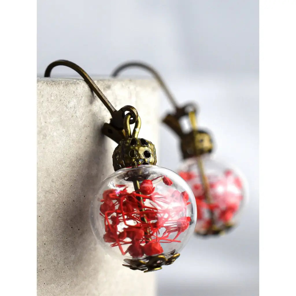 Madamlili summer joy iii echte bloemoorbellen. - sieraden