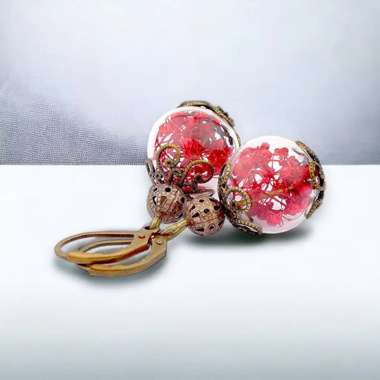 Madamlili summer joy iii echte bloemoorbellen. - sieraden