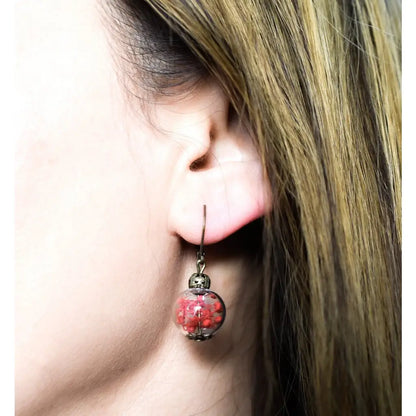 Madamlili summer joy iii echte bloemoorbellen. - sieraden