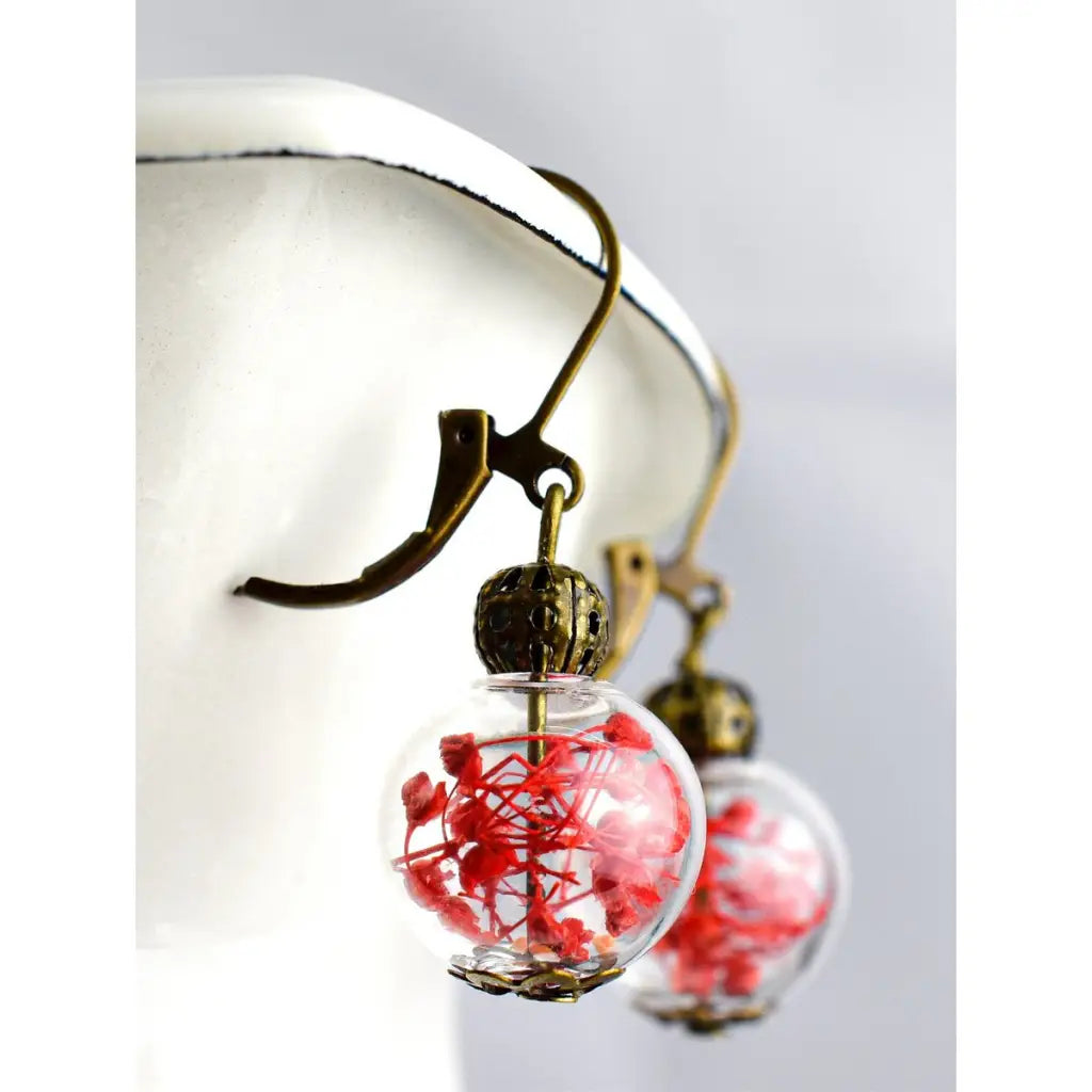 Madamlili summer joy iii echte bloemoorbellen. - sieraden