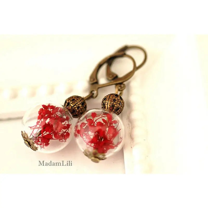 Madamlili summer joy iii echte bloemoorbellen. - sieraden