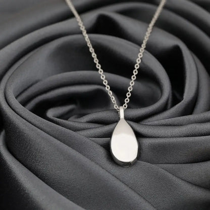 Madamlili urn as crematie dierenas zilveren rvs ketting