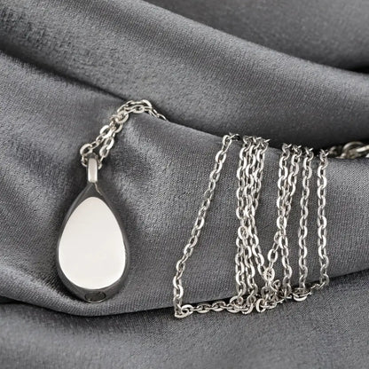 Madamlili urn as crematie dierenas zilveren rvs ketting