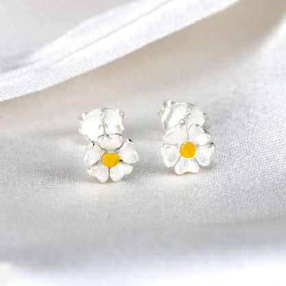 Madamlili mini-oorknopjes boterbloem - 925 sterling zilver.
