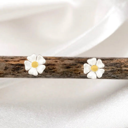 Madamlili mini-oorknopjes boterbloem - 925 sterling zilver.