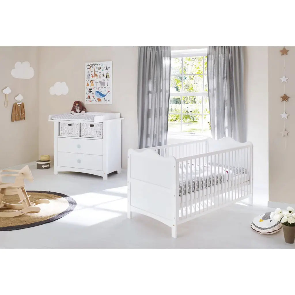 Startset ’florentina’ breed 2 delen: ledikant brede commode