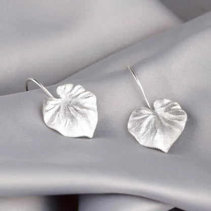 Oorbellen met tropische planten - 925 sterling zilveren