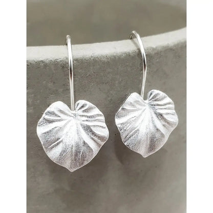 Oorbellen met tropische planten - 925 sterling zilveren