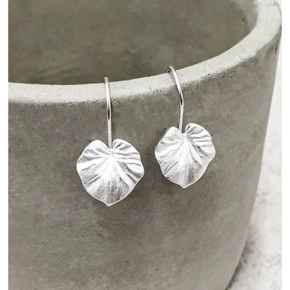 Oorbellen met tropische planten - 925 sterling zilveren