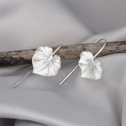 Oorbellen met tropische planten - 925 sterling zilveren