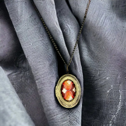 Madamlili 70’s fotomedaillonketting. - sieraden