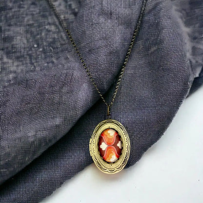 Madamlili 70’s fotomedaillonketting. - sieraden