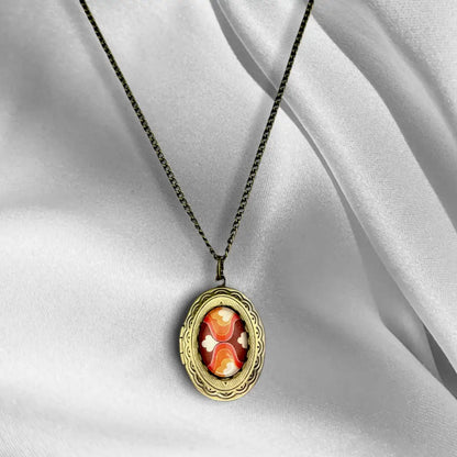 Madamlili 70’s fotomedaillonketting. - sieraden