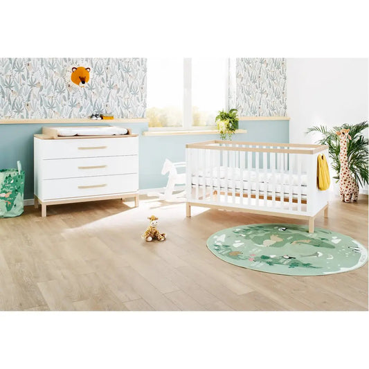 Startset ’light’ breed 2 delen: ledikant brede commode