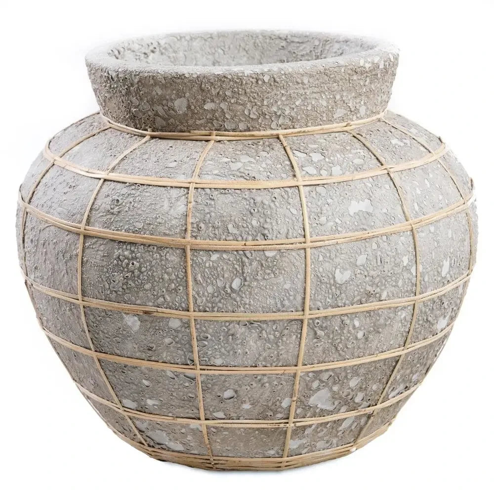 The Belly Vase - Beton Naturel - L