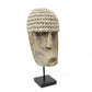 The cowrie mask on stand - medium