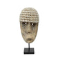 The cowrie mask on stand - medium